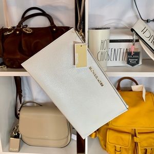 MICHAEL Michael Kors Leather Clutch Wristlet